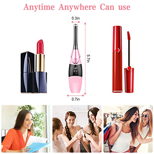 Wimpernzange,Beheizbare Wimpernzange, 4 Temperaturmodi 8S Schnelle Erwärmung ...