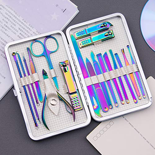Manicure Set Nail Clippers Pedicure 18 Pieces Stainless Steel Manicure Kit Pr...