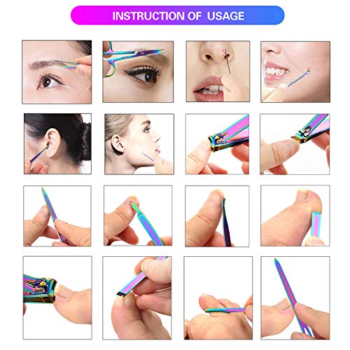 Manicure Set Nail Clippers Set Pedicure 18 Pieces Stainless Steel Manicure Ki...