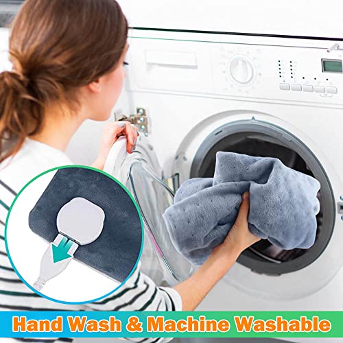 Weighted Heating Pad, Elanket Electric Heating Pad with 6 Heat Settings, Mois...