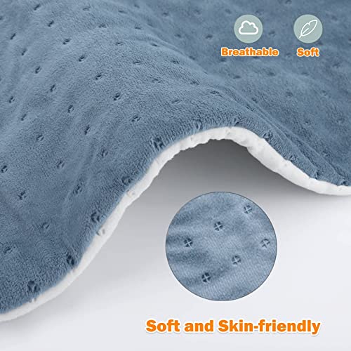 Weighted Heating Pad, Elanket Electric Heating Pad with 6 Heat Settings, Mois...