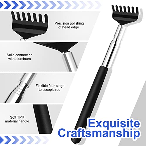 (3-Pack) Black Telescopic Back Scratcher, ELASO Portable Extendable Stainless...