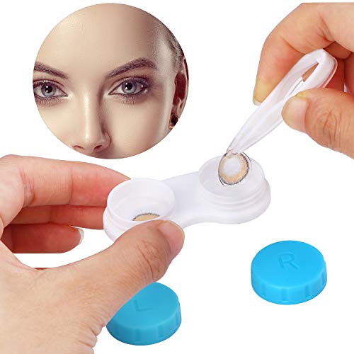 Elcoho 36 Pack Colorful Contact Lens Case Box Left/Right Contact Lens Holder ...