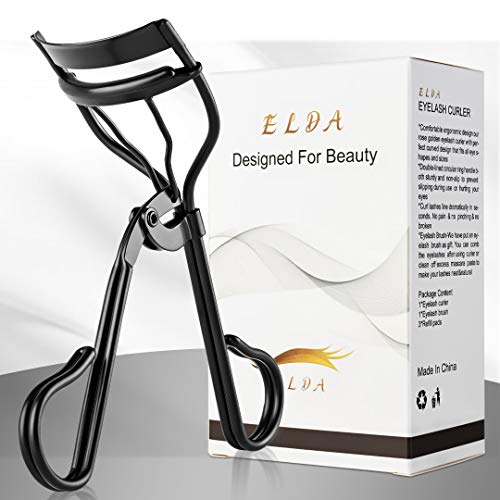 ELDA Eyelash Curler Golden Professional Lash Curler Set for Women with Eyelas...