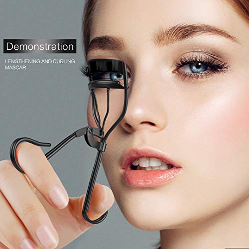 ELDA Eyelash Curler Golden Professional Lash Curler Set for Women with Eyelas...