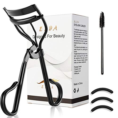 ELDA Eyelash Curler Golden Professional Lash Curler Set for Women with Eyelas...