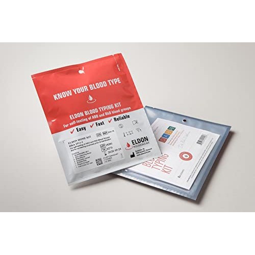 Eldoncard INC Blood Type Test (COMPLETE KIT) - Air Sealed Envelope, Safety La...
