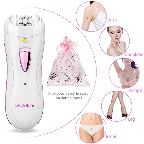ElectriBrite Facial Hair Removal Epilators for Women Cordless Electric Tweeze...