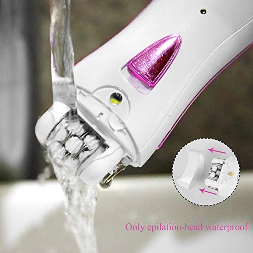 ElectriBrite Facial Hair Removal Epilators for Women Cordless Electric Tweeze...