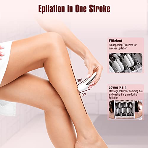Epilator for Women - 3 in 1 Epilators Hair Removal for Women with Lady Shaver...