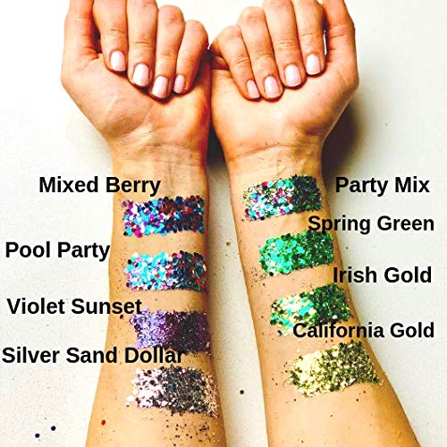 Eco Friendly Biodegradable Glitter Chunky Glitter for Festivals. Body Glitter...