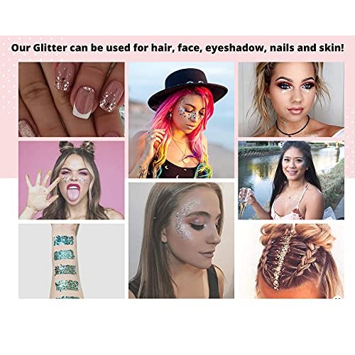 Eco Friendly Biodegradable Glitter Chunky Glitter for Festivals. Body Glitter...