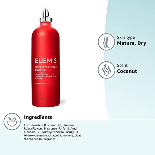 ELEMIS Frangipani Monoi Body Oil | Luxurious, Ultra-Hydrating Body Oil Deeply...