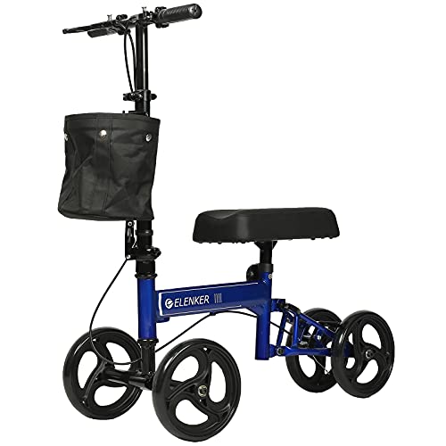 ELENKER Economy Knee Scooter, Steerable Knee Walker, Foldable Knee Scooters f...