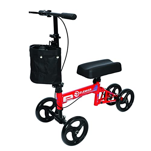 ELENKER Economy Knee Scooter, Steerable Knee Walker, Foldable Knee Scooters f...