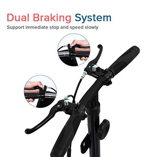 ELENKER Steerable Knee Walker Deluxe Medical Scooter for Foot Injuries Compac...