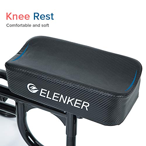 ELENKER Steerable Knee Walker Deluxe Medical Scooter for Foot Injuries Compac...