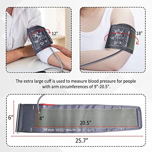 Extra Large Blood Pressure Cuff, ELERA Replacement Extra Large Cuff Applicabl...