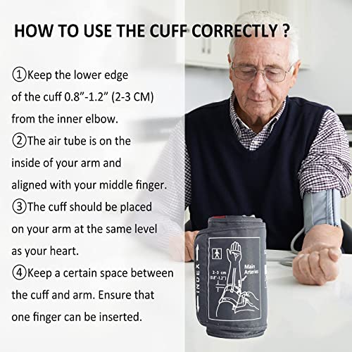 Extra Large Blood Pressure Cuff, ELERA Replacement Extra Large Cuff Applicabl...