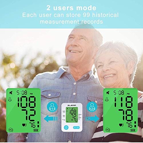 Large Cuff Blood Pressure Machine, Elera 5.56-18.96 Automatic Digital High Bl...