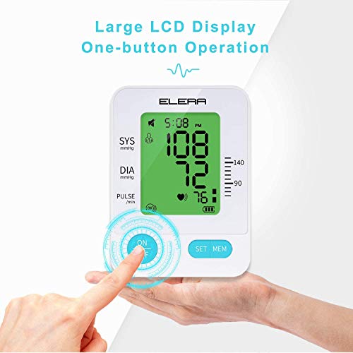 Large Cuff Blood Pressure Machine, Elera 5.56-18.96 Automatic Digital High Bl...