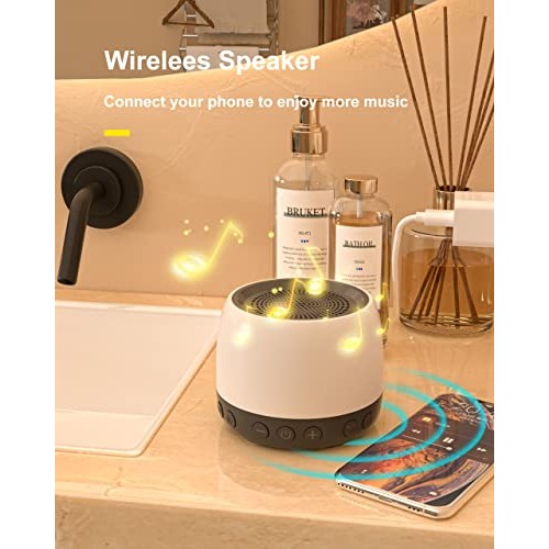 elesories White Noise Machine, Sound Machine with13 Non Looping Natural Sooth...