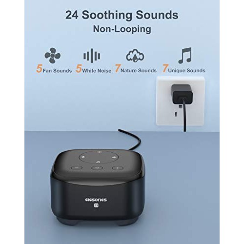 White Noise Machine, elesories Sound Machine Sleep Therapy for Adults Baby Ki...