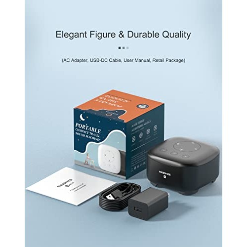 White Noise Machine, elesories Sound Machine Sleep Therapy for Adults Baby Ki...