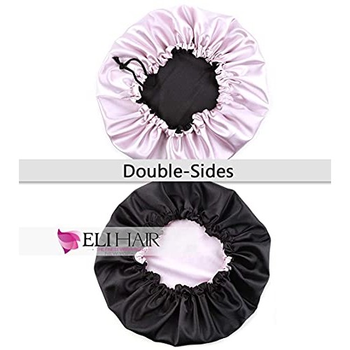 ELIHAIR Stain Bonnet Silky Sleep Cap Adjustable Satin Cap for Night Sleeping ...