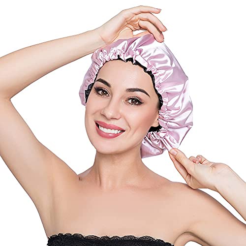 ELIHAIR Stain Bonnet Silky Sleep Cap Adjustable Satin Cap for Night Sleeping ...