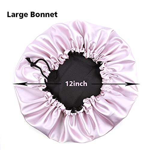 ELIHAIR Stain Bonnet Silky Sleep Cap Adjustable Satin Cap for Night Sleeping ...