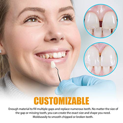 Do It Yourself Gap Eliminator Temporary Tooth Substitute With Sculpting Tool
