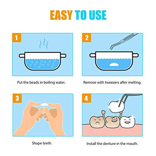 Do It Yourself Gap Eliminator Temporary Tooth Substitute With Sculpting Tool