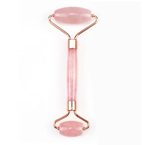 Face Massage Jade Roller Guasha stone ELIPHONIC Rose Quartz Natural Stone Red...