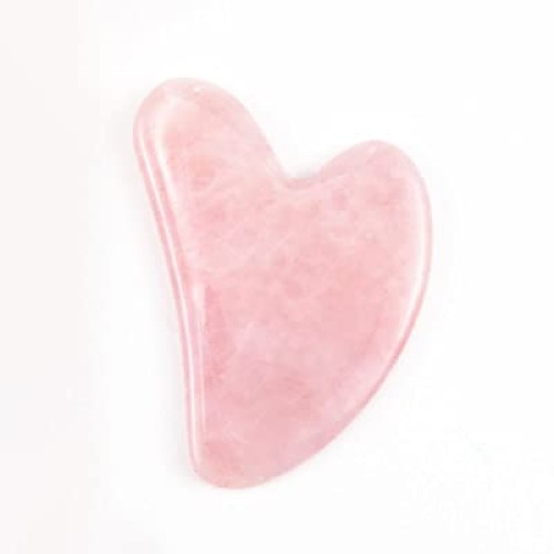 Face Massage Jade Roller Guasha stone ELIPHONIC Rose Quartz Natural Stone Red...