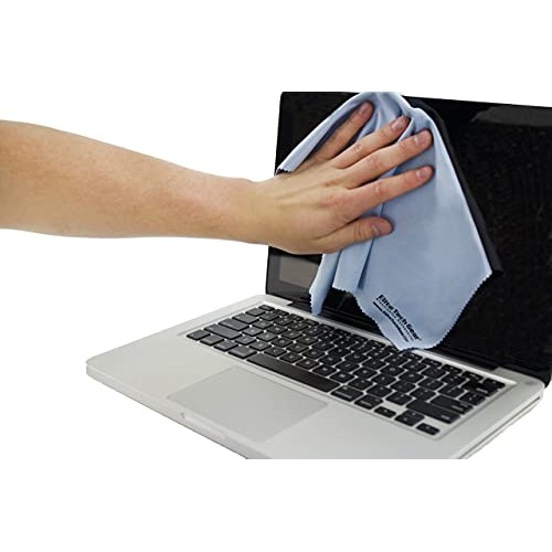 Elite Tech Gear - 4-Pack Blue Oversized 12" x 12" Microfiber Cloths, The Most...