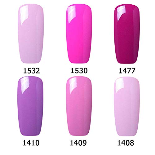 Elite99 Gel Nail Polish, Soak Off UV LED Gel Polish Nail Art Manicure Box Set...