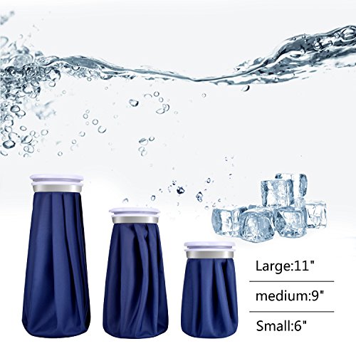 Elitehood Ice Cold Pack Reusable Ice Bags Hot Water Bag for Injuries, Hot & C...