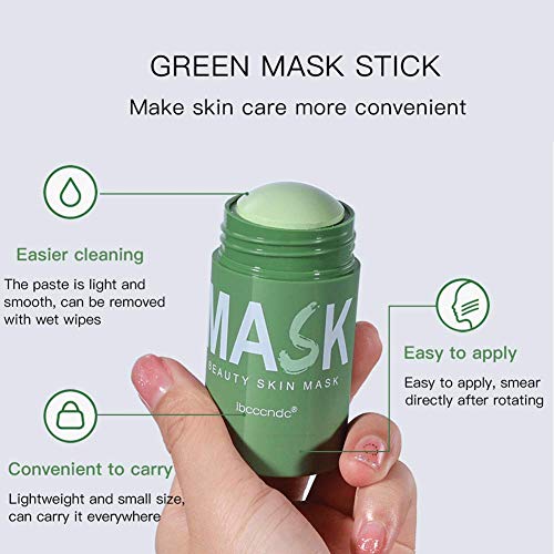Green Tea Purifying Clay Clean Face Mask, Cleansing Mask Mud Mask for Men and...