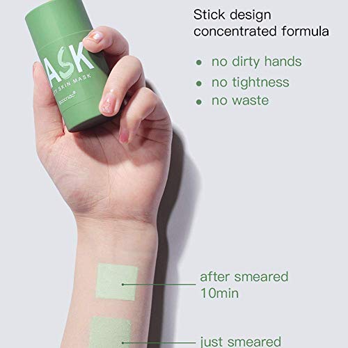 Green Tea Purifying Clay Clean Face Mask, Cleansing Mask Mud Mask for Men and...