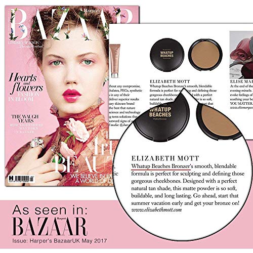 Vegan and Cruelty-Free - Fine, Lightweight Bronzer Powder for Face: Elizabeth...