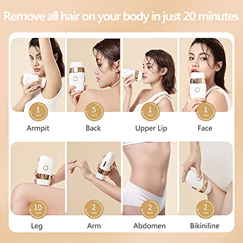 ELLKII LPL Hair Removal for Women and Men, Womens Permanent Ice Compress Pain...
