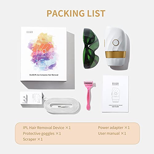 ELLKII LPL Hair Removal for Women and Men, Womens Permanent Ice Compress Pain...