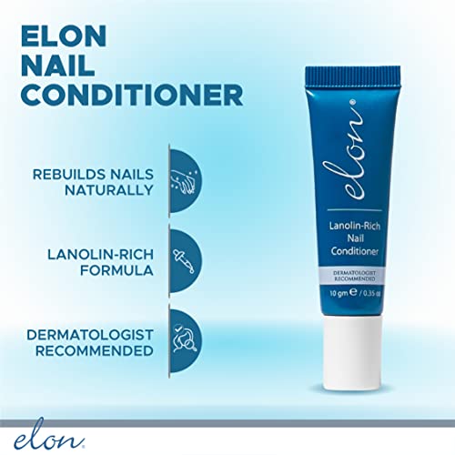 Elon Lanolin-Rich Nail Conditioner, Strengthens Nails & Protects Cuticles, Re...