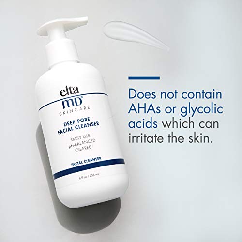 EltaMD Deep Pore Facial Cleanser, Sensitivity-Free, Soap-Free and Oil-Free Fa...