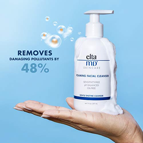 EltaMD Foaming Facial Cleanser, Gentle for Sensitive and Acne Prone Skin , Oi...