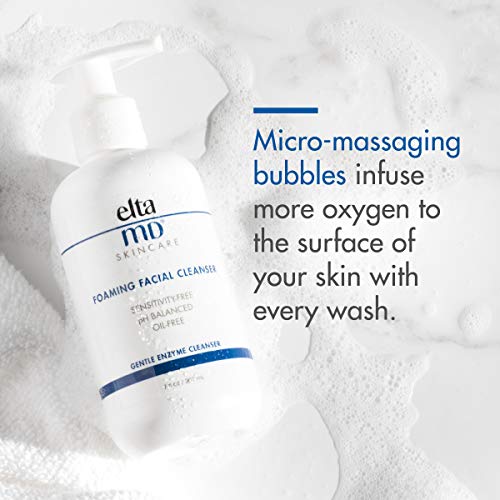 EltaMD Foaming Facial Cleanser, Gentle for Sensitive and Acne Prone Skin , Oi...