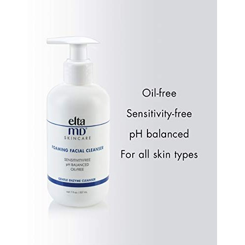 EltaMD Foaming Facial Cleanser, Gentle for Sensitive and Acne Prone Skin , Oi...