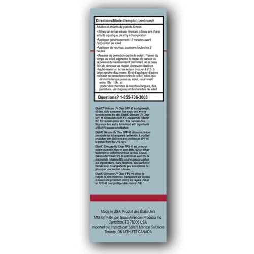 EltaMD UV Clear Facial Sunscreen Broad-Spectrum SPF 46 Face Sunscreen for Sen...