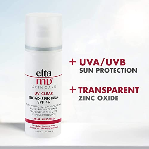 EltaMD UV Clear Facial Sunscreen Broad-Spectrum SPF 46 Face Sunscreen for Sen...